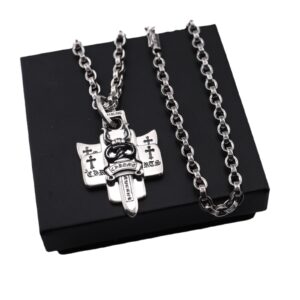 Trinity Pendant Necklace – 3-Layer Stainless Steel Chain