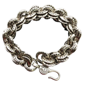 Titan Chain Link Bracelet – Double Ring Stainless Steel Bracelet