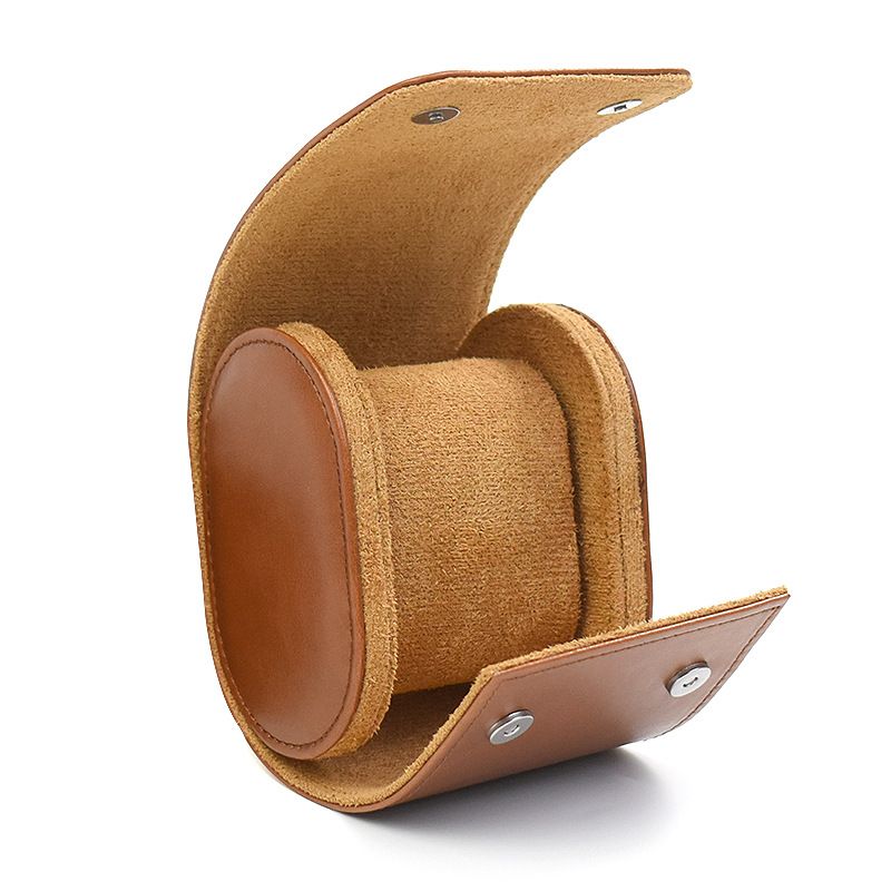 Retro Leather Portable Watch Storage Case - Image 5