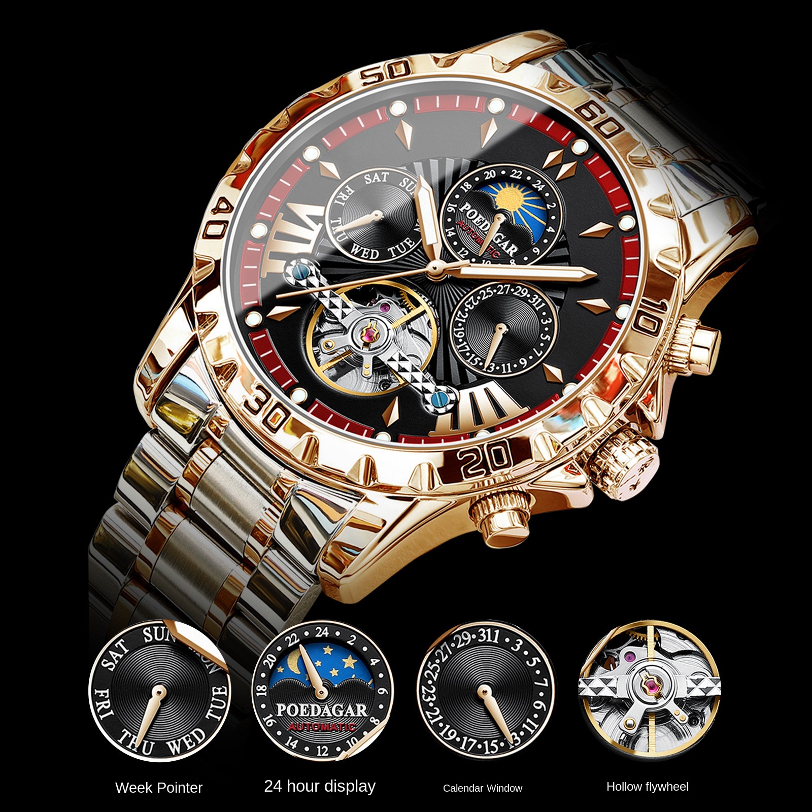 Apex Chrono Automatic Watch – Luxury Waterproof Mechanical Watch - Image 4