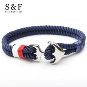 Nautical Anchor Rope Bracelet – Stainless Steel Marine Style Jewelry
